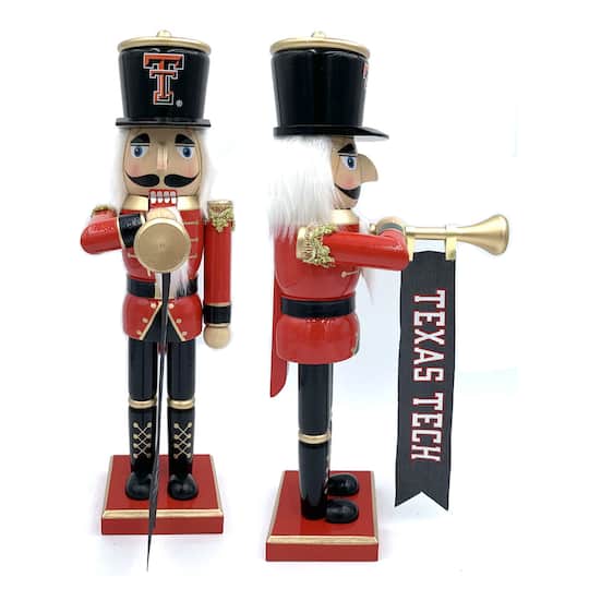 14" College Bugler Nutcracker By Santasworkshop in Texas Tech | 14.25" x 4" x 6.5" | Michaels®